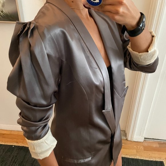 Wink Lilac Silk Blazer - Picture 2 of 9